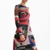 Vestito stampato “Mouths” Vestito stampato “Mouths”