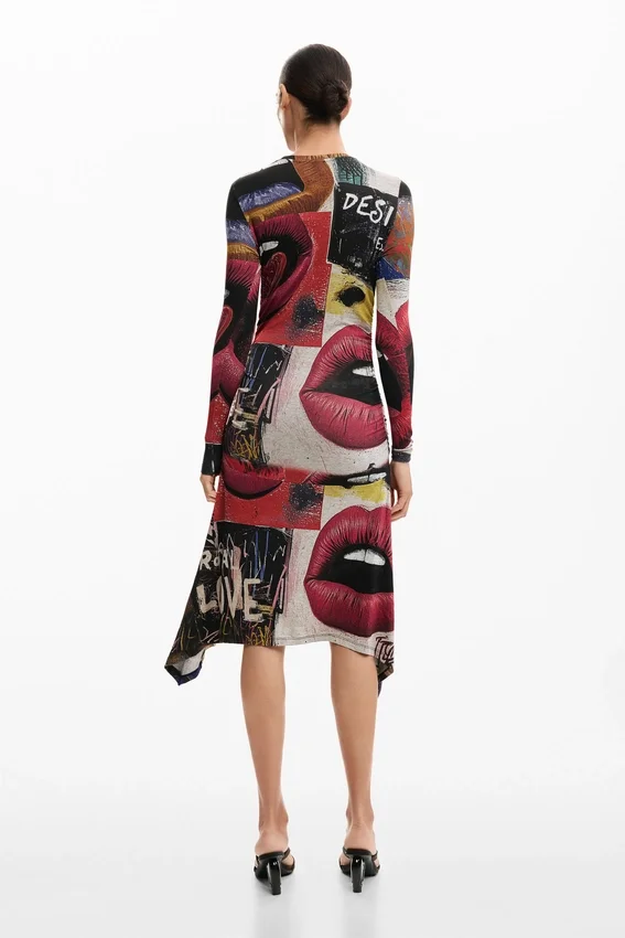 Vestito stampato “Mouths” Vestito stampato “Mouths”