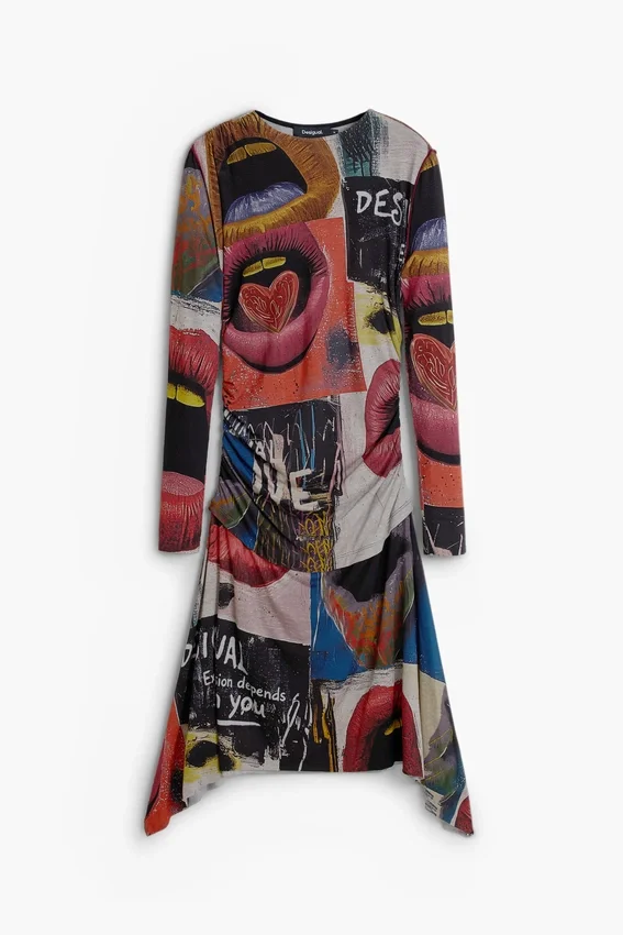 Vestito stampato “Mouths” Vestito stampato “Mouths”