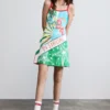 Vestito stampato multicolore