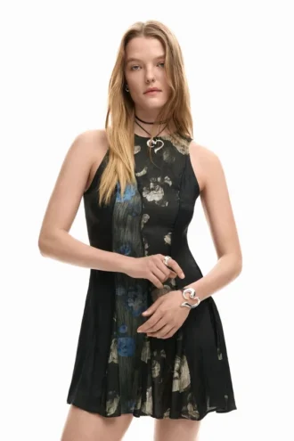 Vestito svasato a fiori