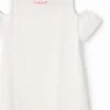 Vestito T-shirt con ritagli a forma di cuore