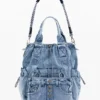 Zaino grande in denim Zaino grande in denim