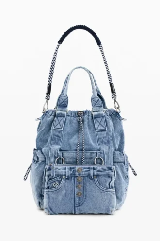 Zaino grande in denim