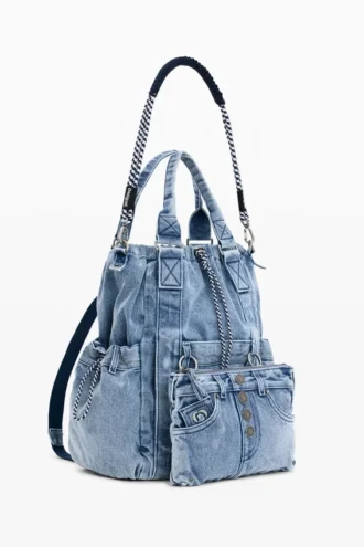 Zaino grande in denim