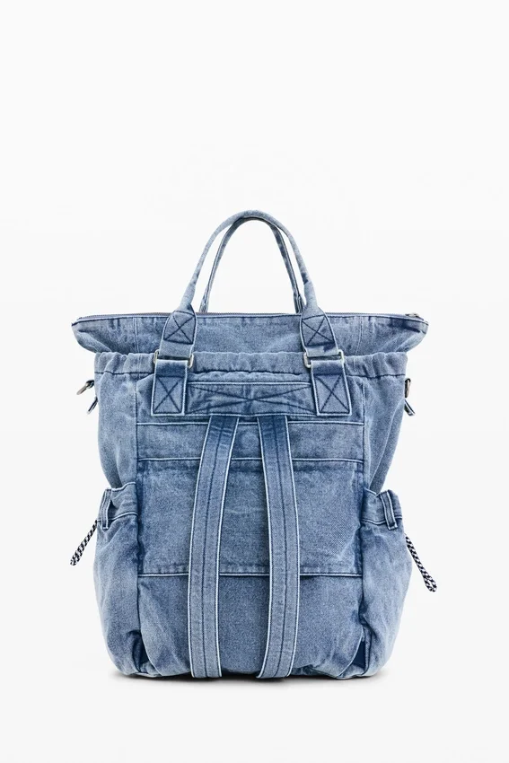 Zaino grande in denim Zaino grande in denim