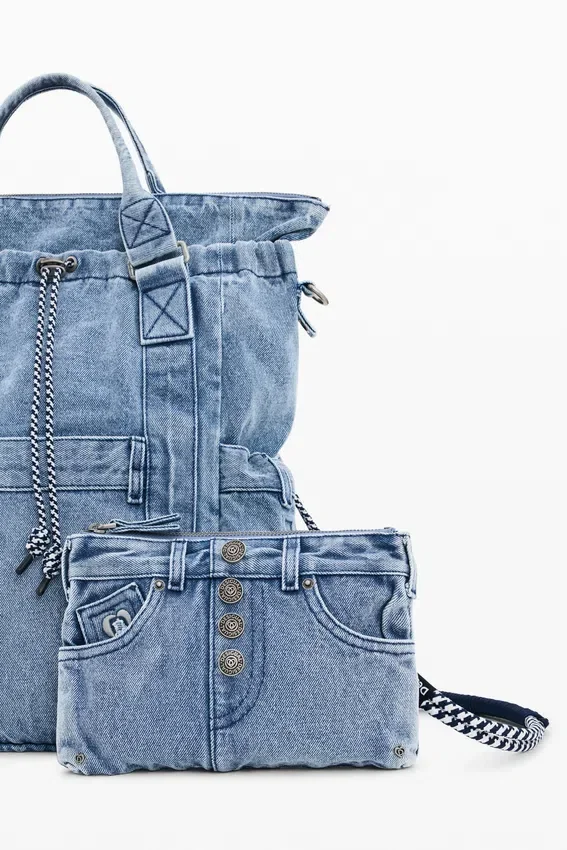 Zaino grande in denim Zaino grande in denim