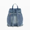 Zaino in denim con ciondoli
