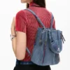 Zaino in denim con cuore Zaino in denim con cuore