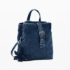 Zaino in denim con motivi floreali Zaino in denim con motivi floreali