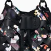 Zaino medio intrecciato con fiori Zaino medio intrecciato con fiori
